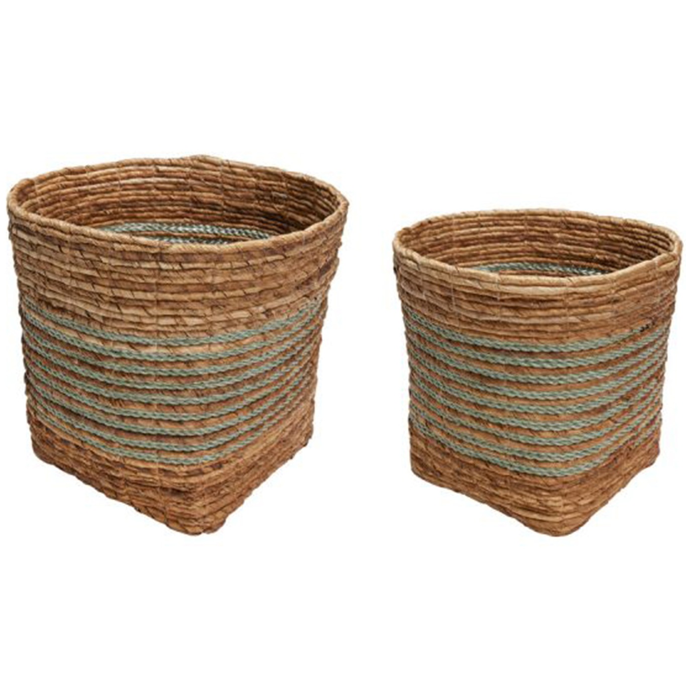 Reveal Baskets 2-pack, Mint/Natural
