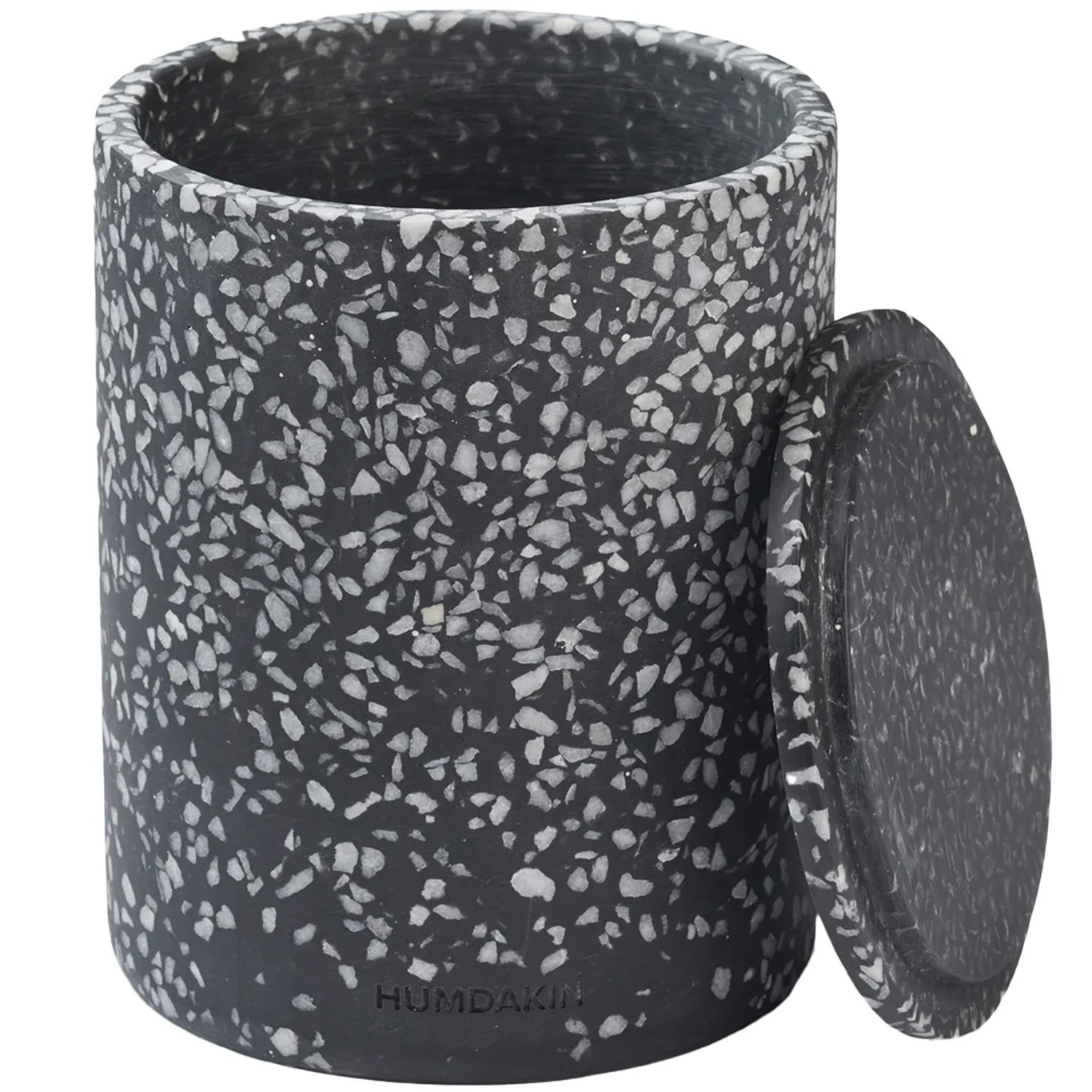 Lucca Jar With Lid 14 cm, Black