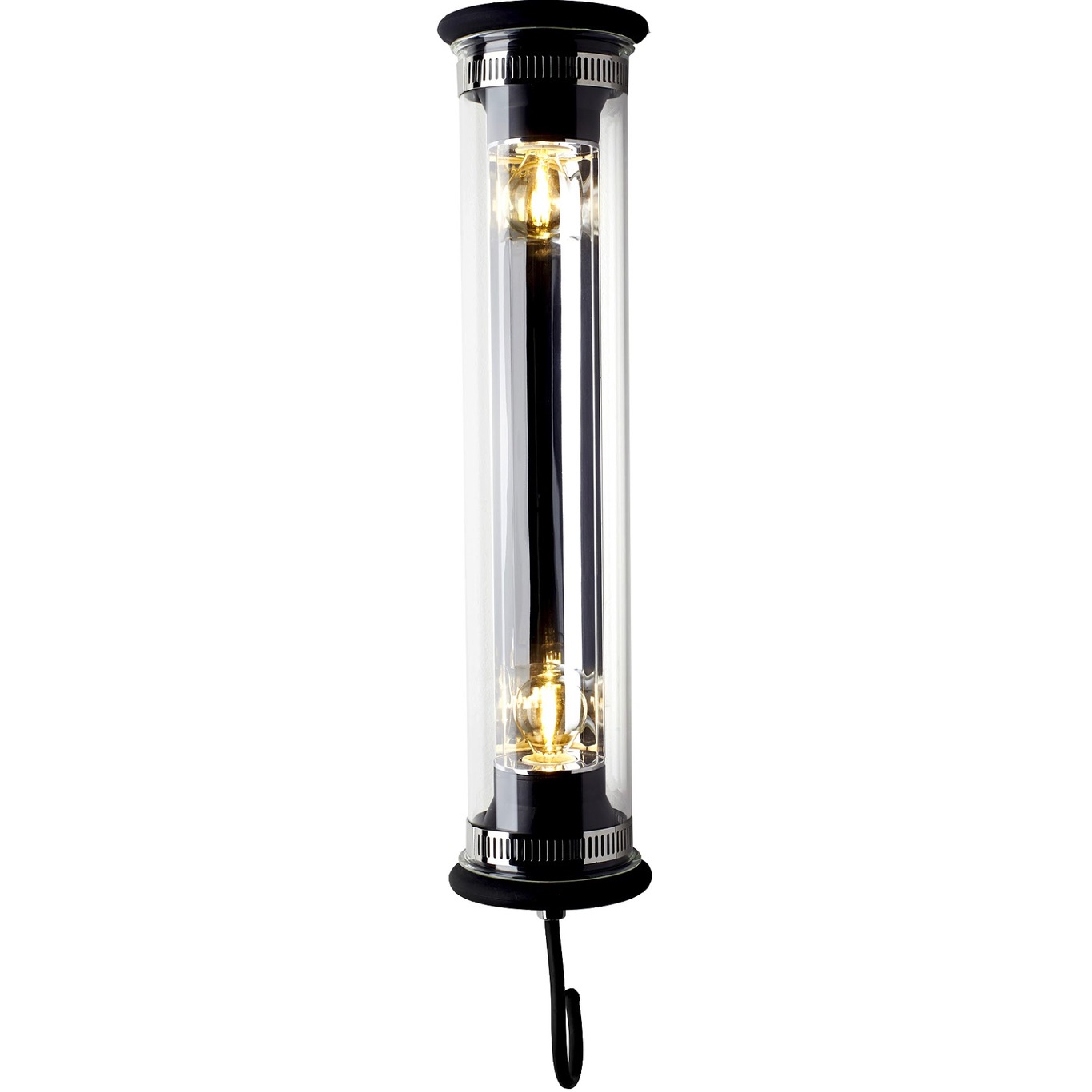 In The Tube 100-500 Wall Lamp, Black / Silver Reflector / Without Mesh