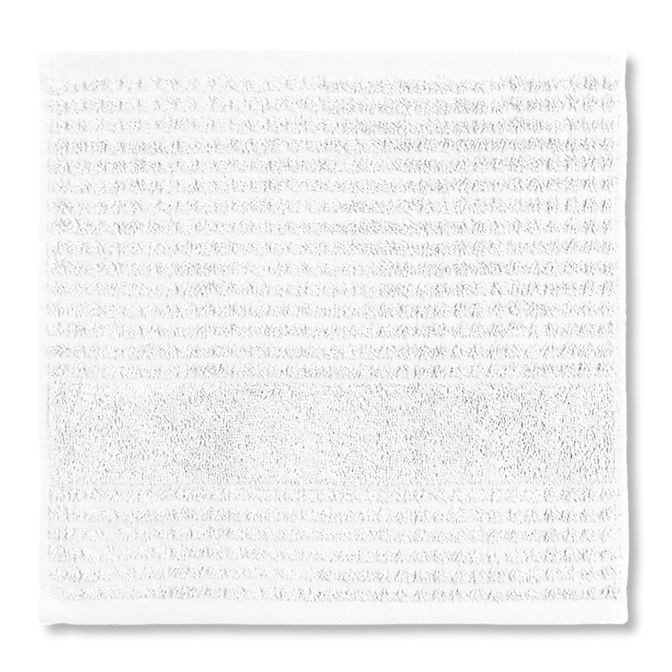 Check Washcloth 30x30 cm, White