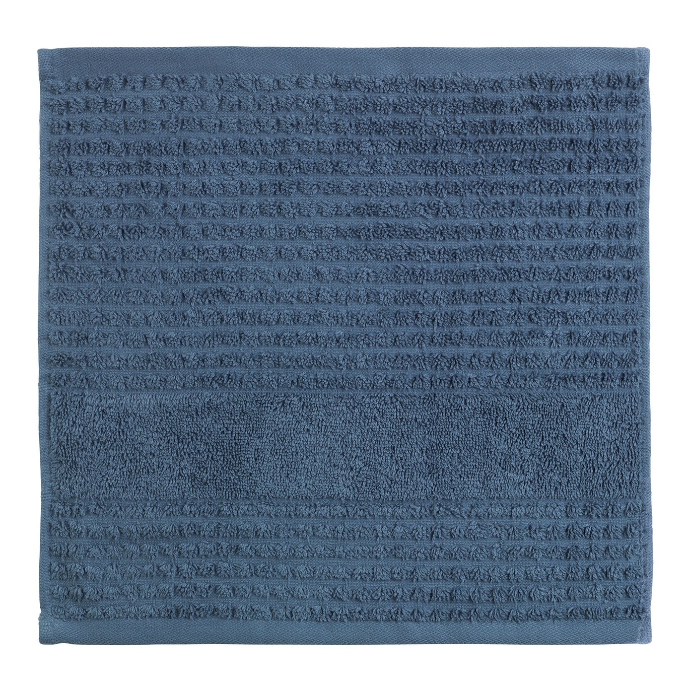 Check Washcloth 30x30 cm, Dark Blue