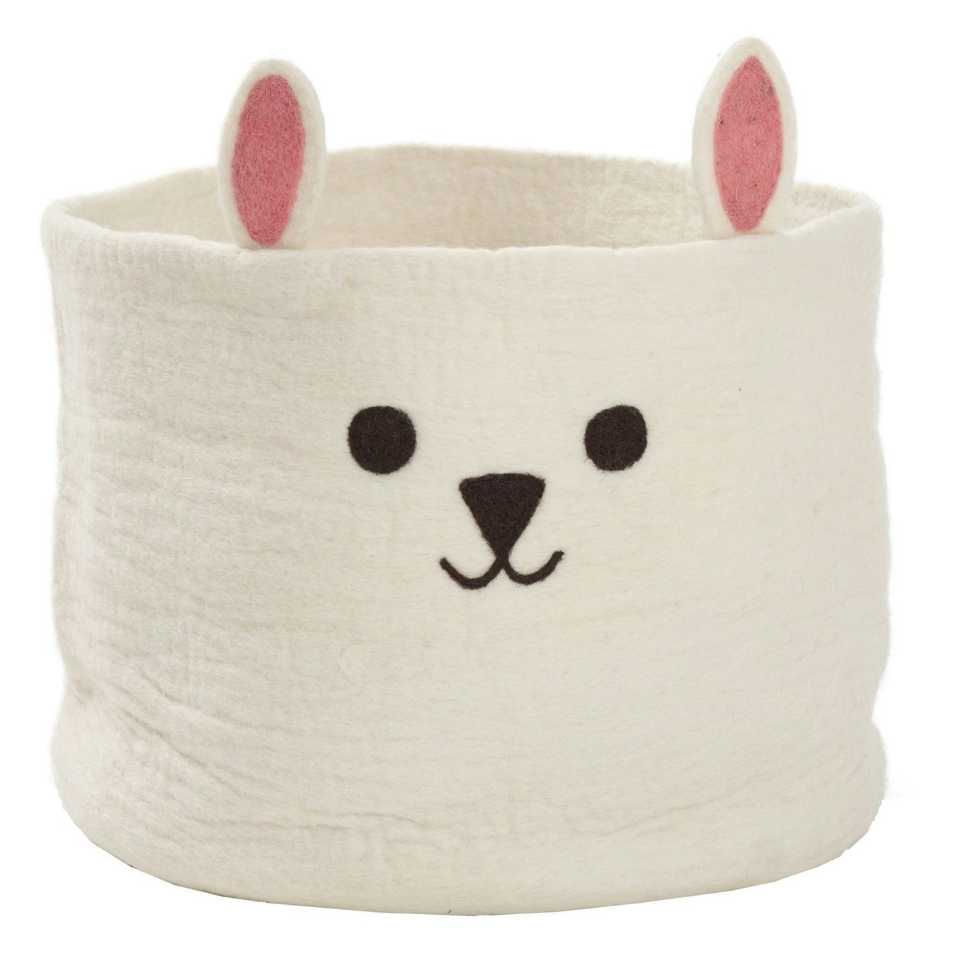 Rabbit Basket White, Ø40 cm