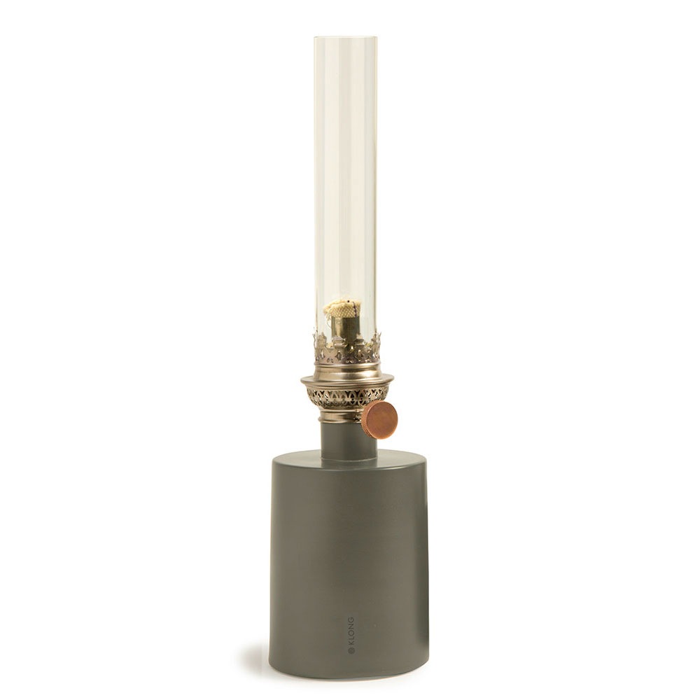 Patina Oil Lamp Small, Grey