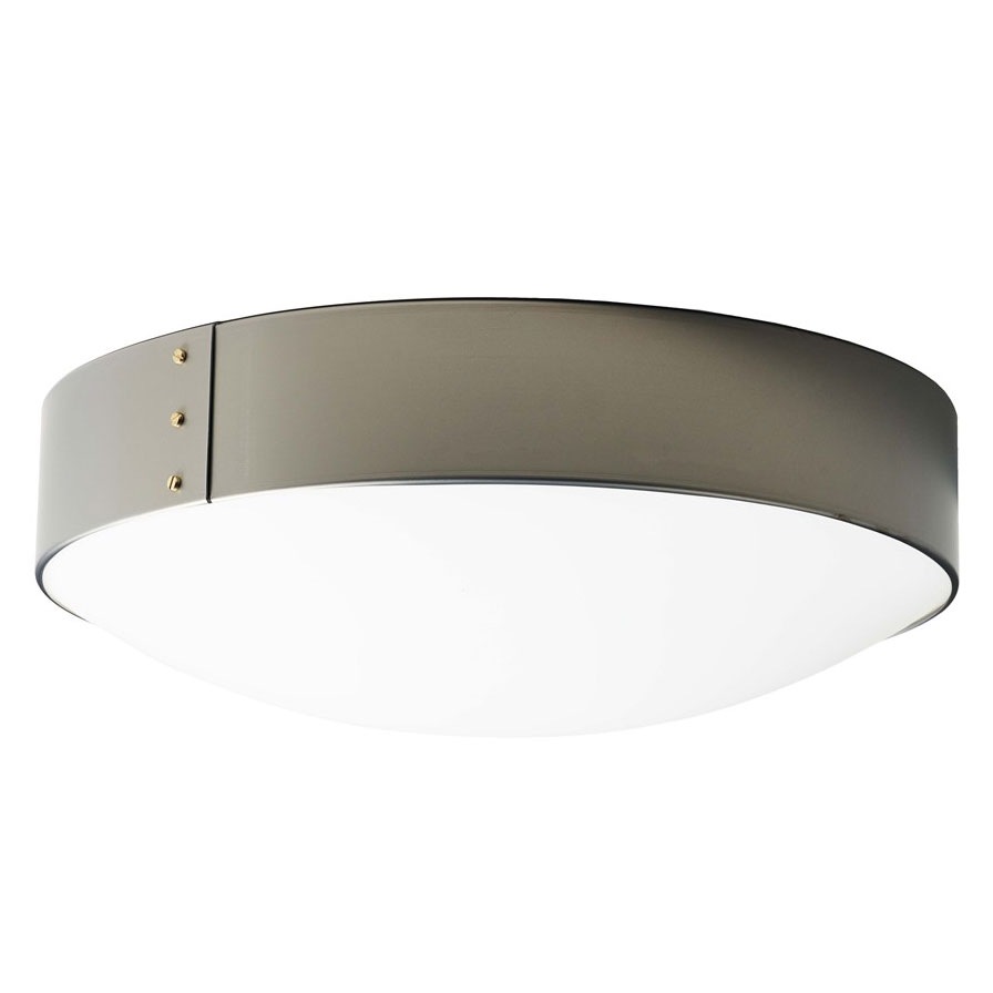 Svep Flush Ceiling Light 45 cm, Raw Iron