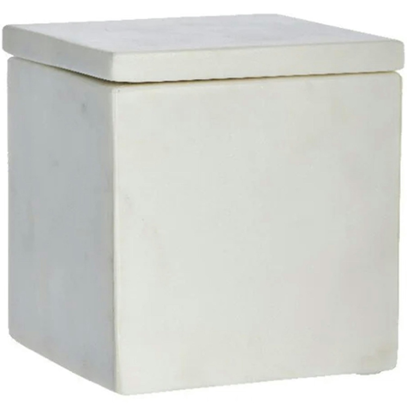 Ellia Jar With Lid 12x12 cm, White