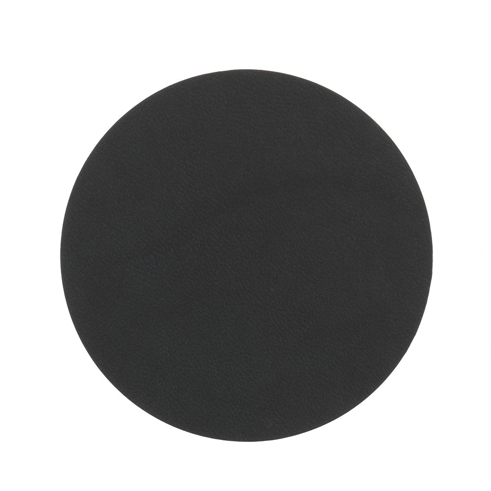 Circle Glass Coaster Nupo 10 cm, Black