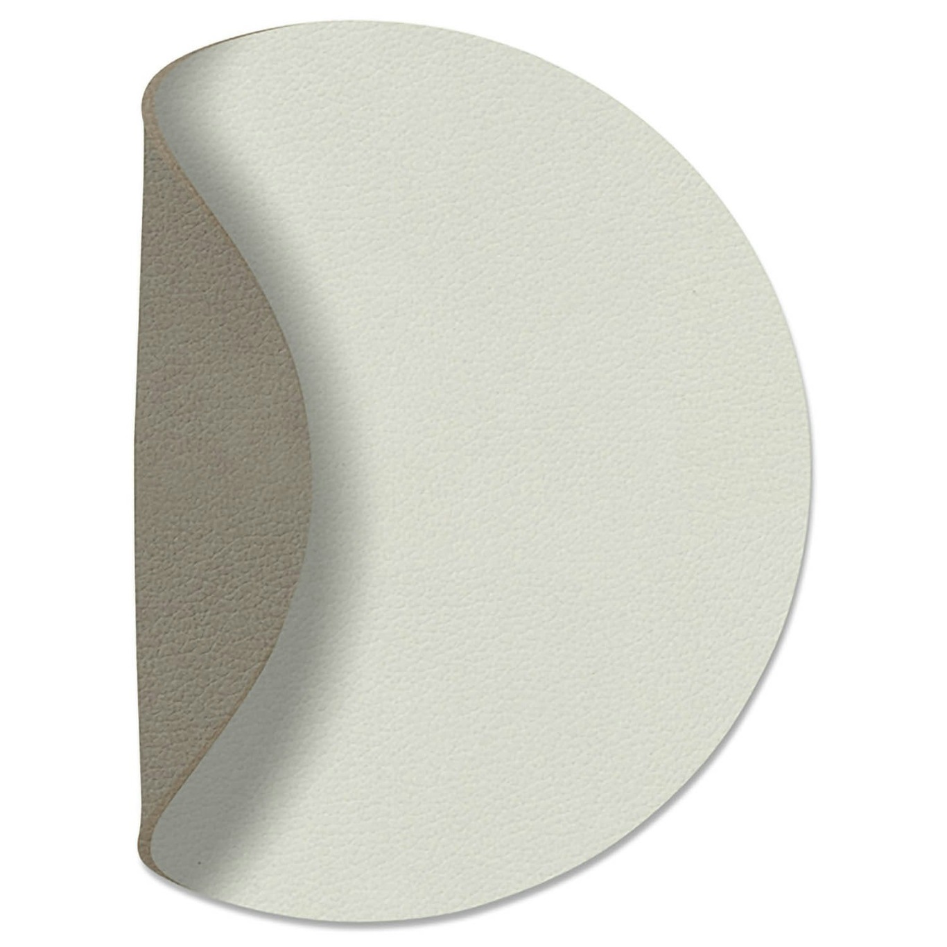 Circle Reversible Coaster 10 cm, Linen/Flint Grey