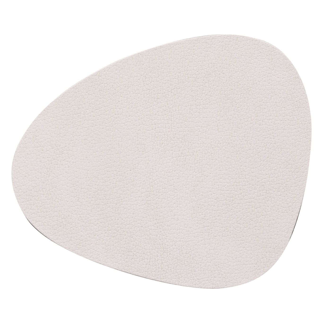 Curve Glass Coaster Nupo 11x13 cm, Oyster White