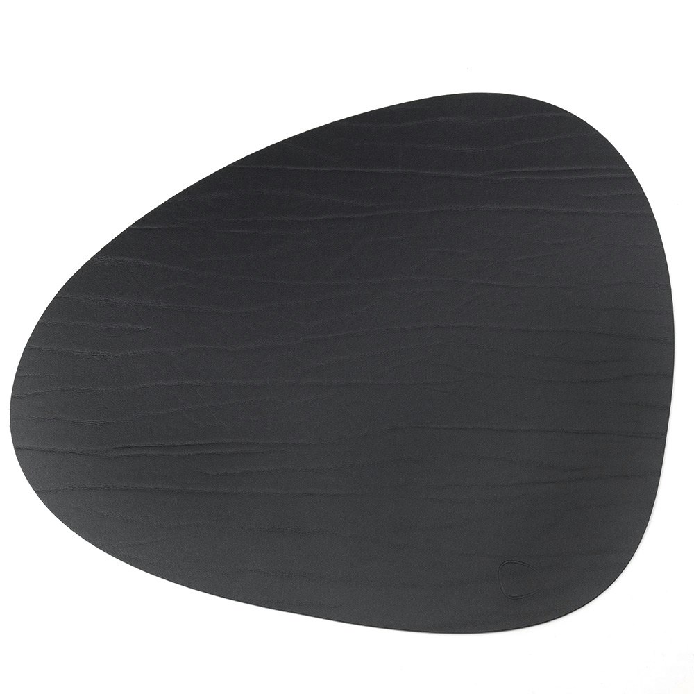 Curve L Table Mat Buffalo, 37x44 cm, Black