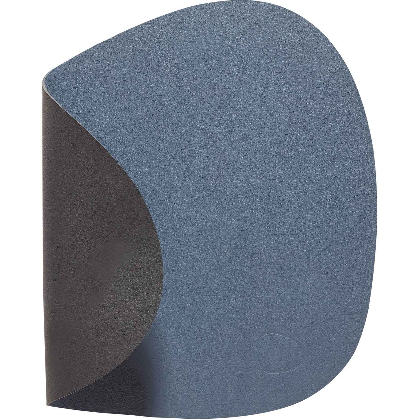 Curve L Table Mat Double, 37x44 cm, Dark Blue/Black