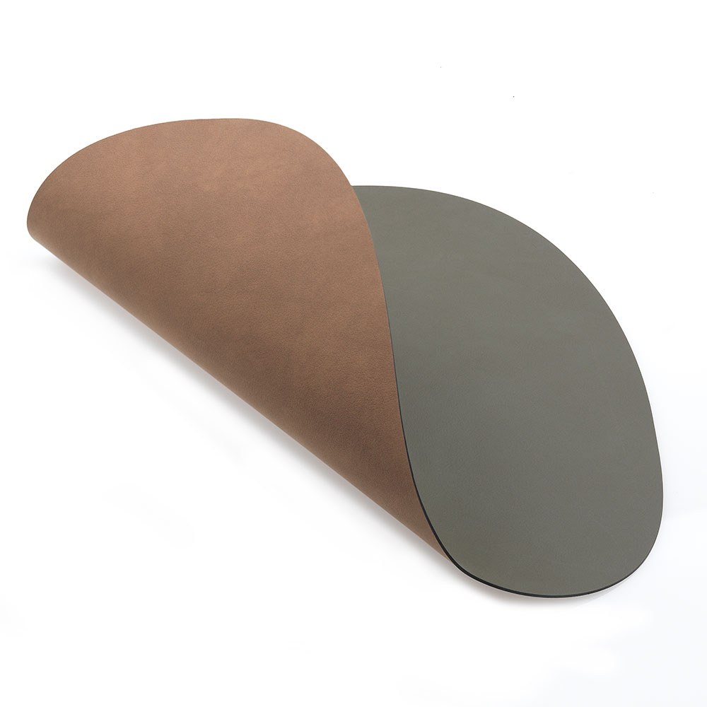 Curve L Table Mat Double, 37x44 cm, Army Green/Nature