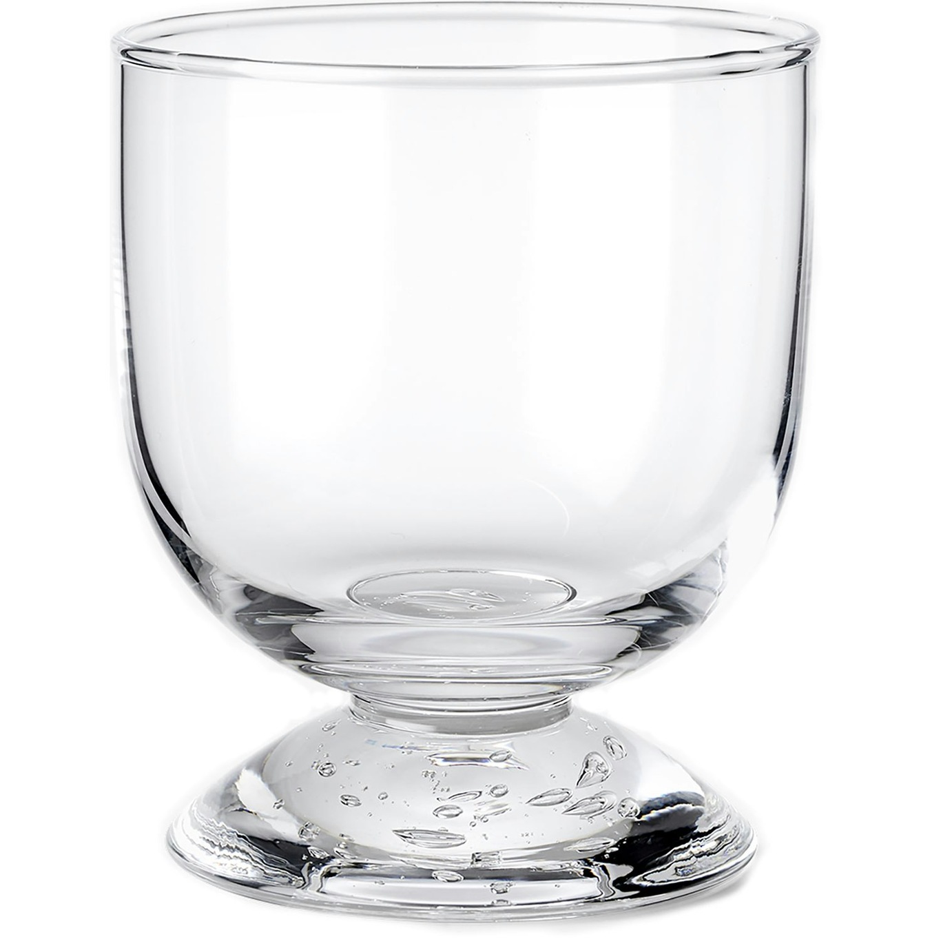 Bubble Glass Water Glass 10 cm, plain top