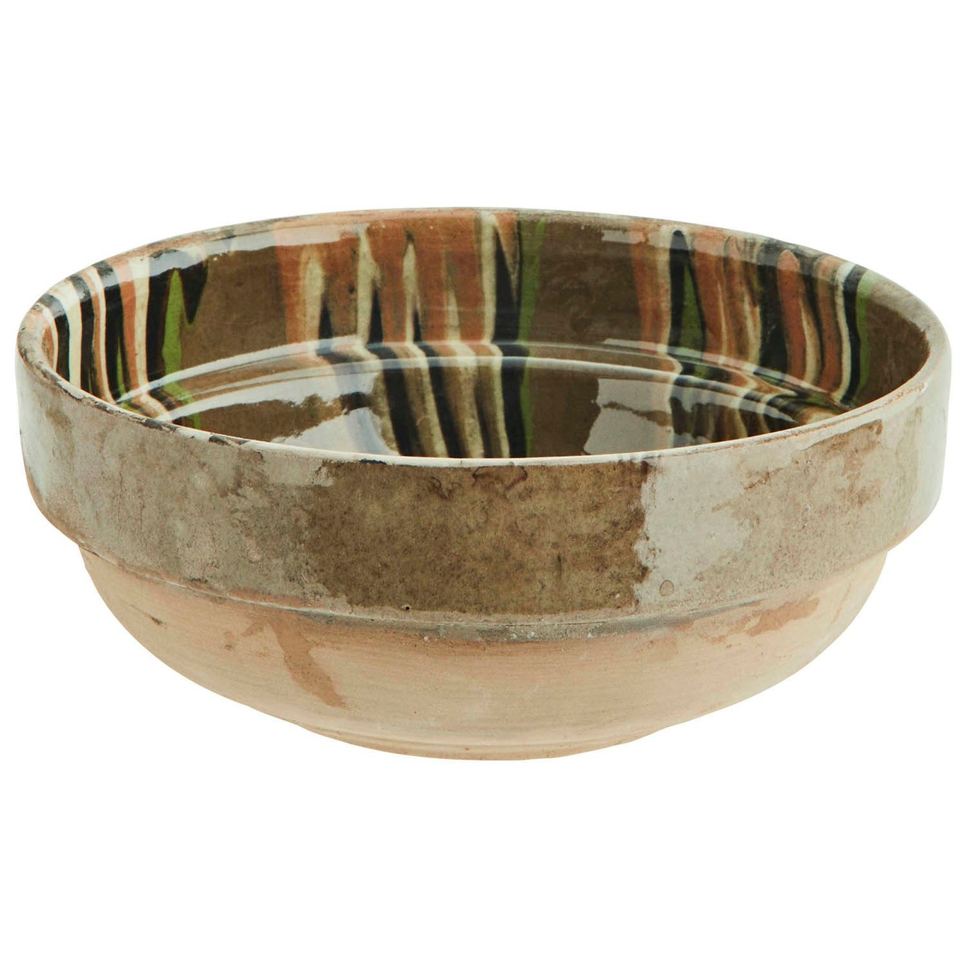Bowl 16 cm, Taupe/Green