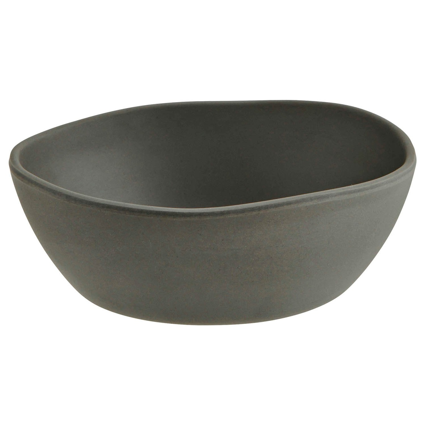Eco Sustainable Melamine Bowl 16 cm, Dark Grey