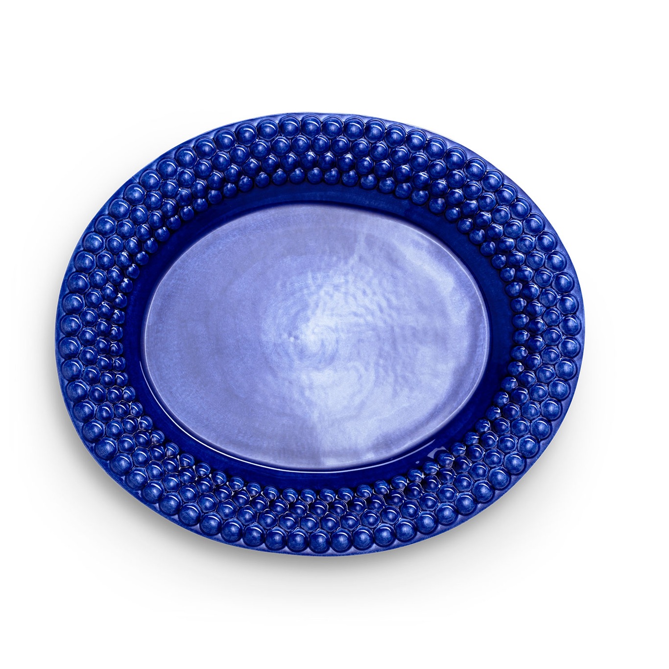 Bubbles Platter Oval 35 cm, Blue