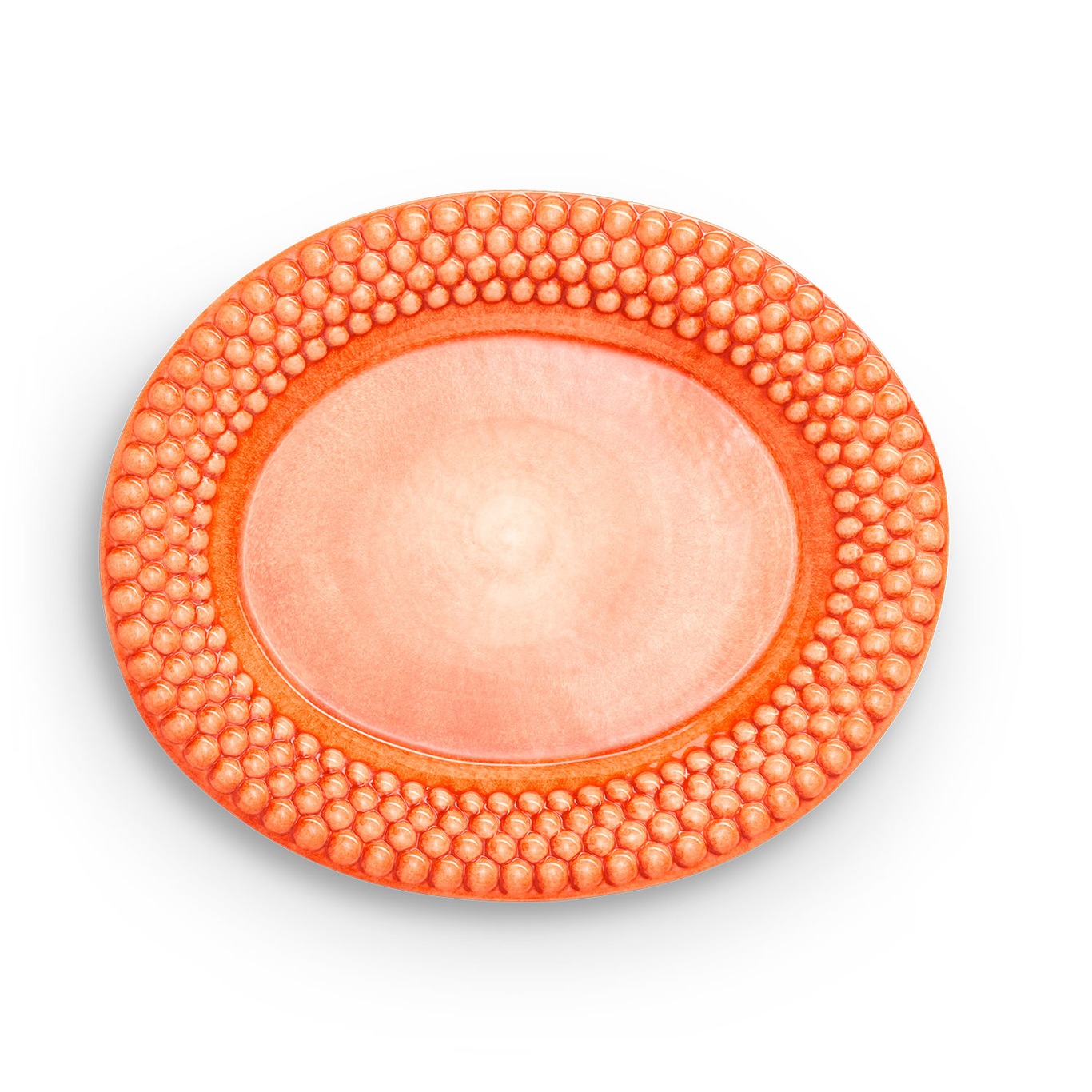 Bubbles Platter Oval 35 cm, Orange