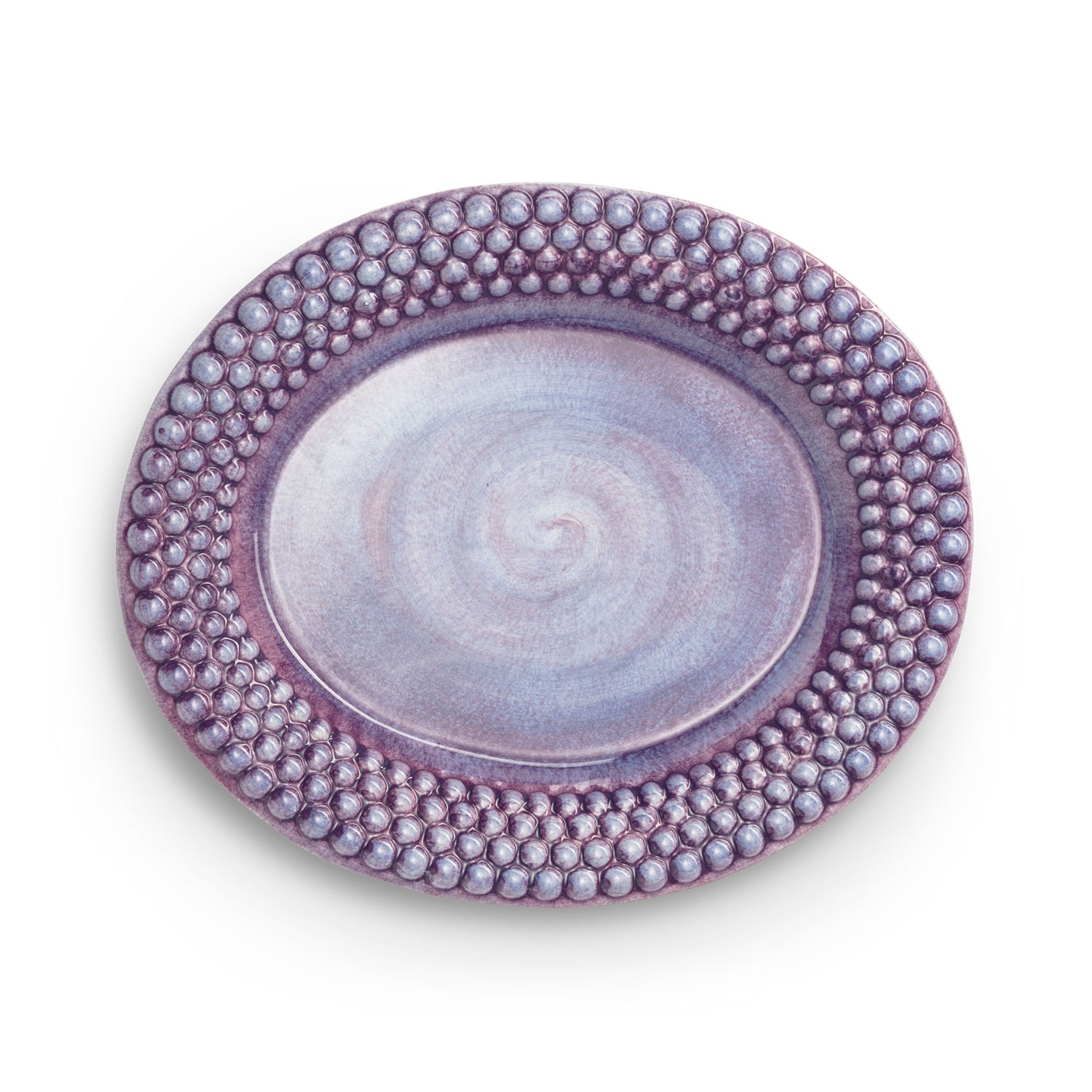 Bubbles Platter Oval 35 cm, Purple