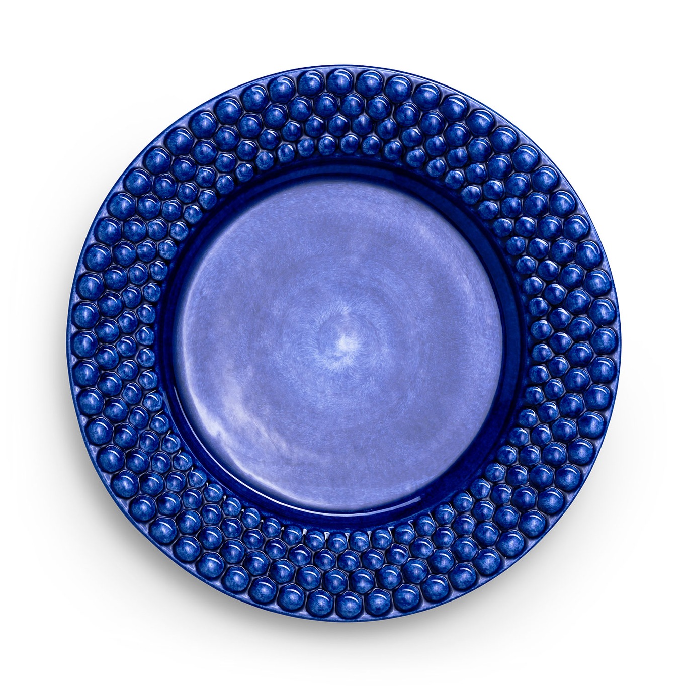 Bubbles Plate 28 cm, Blue