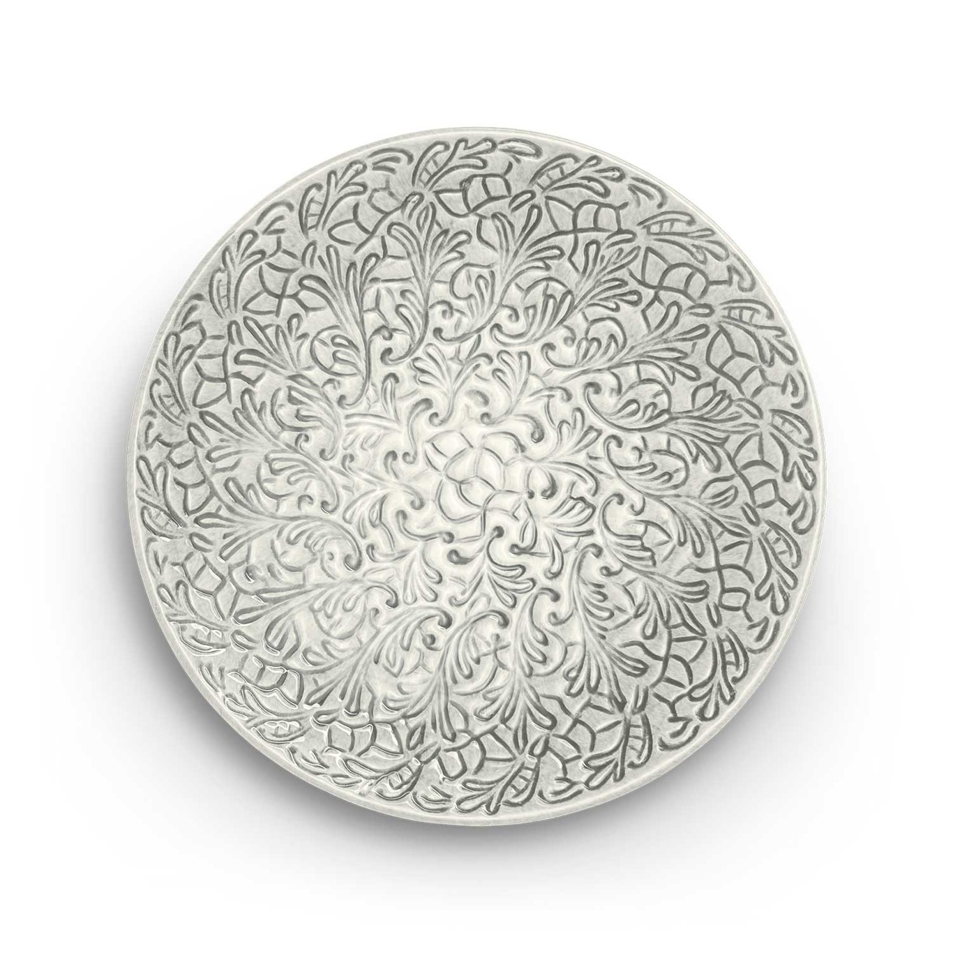 Lace Plate 20 cm, Grey