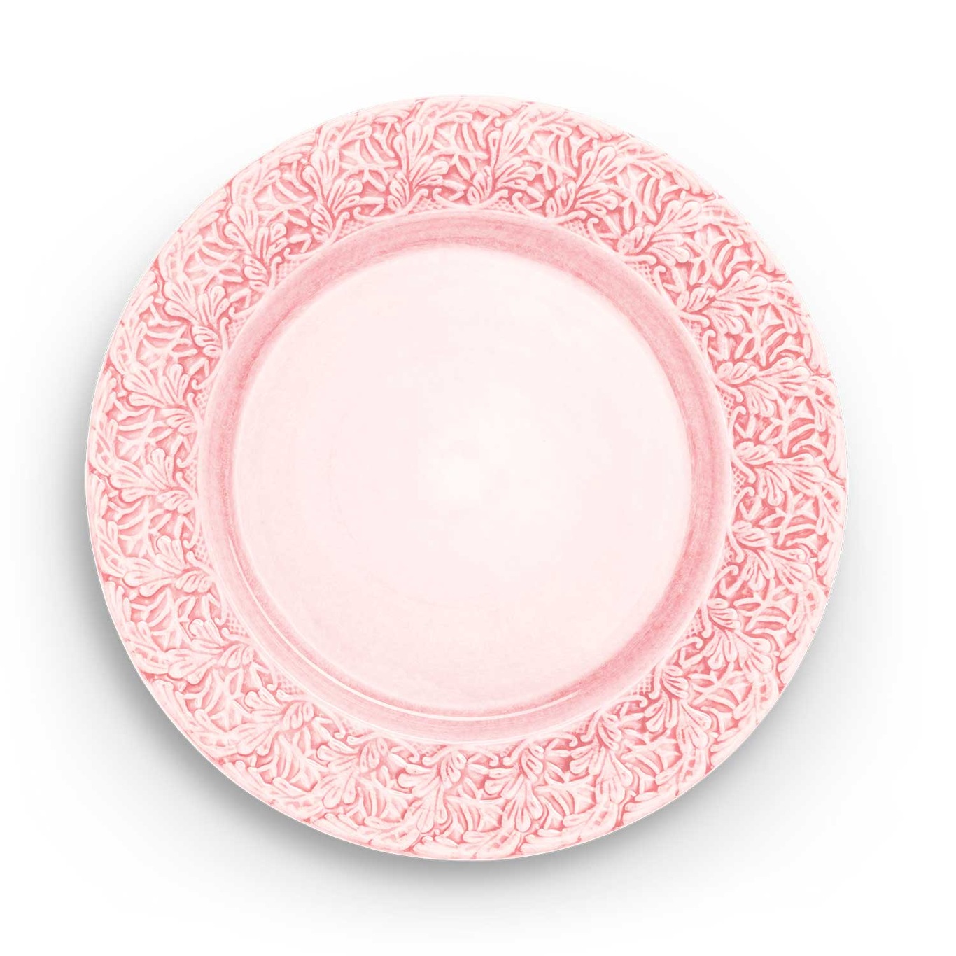 Lace Plate 25 cm, Light Pink