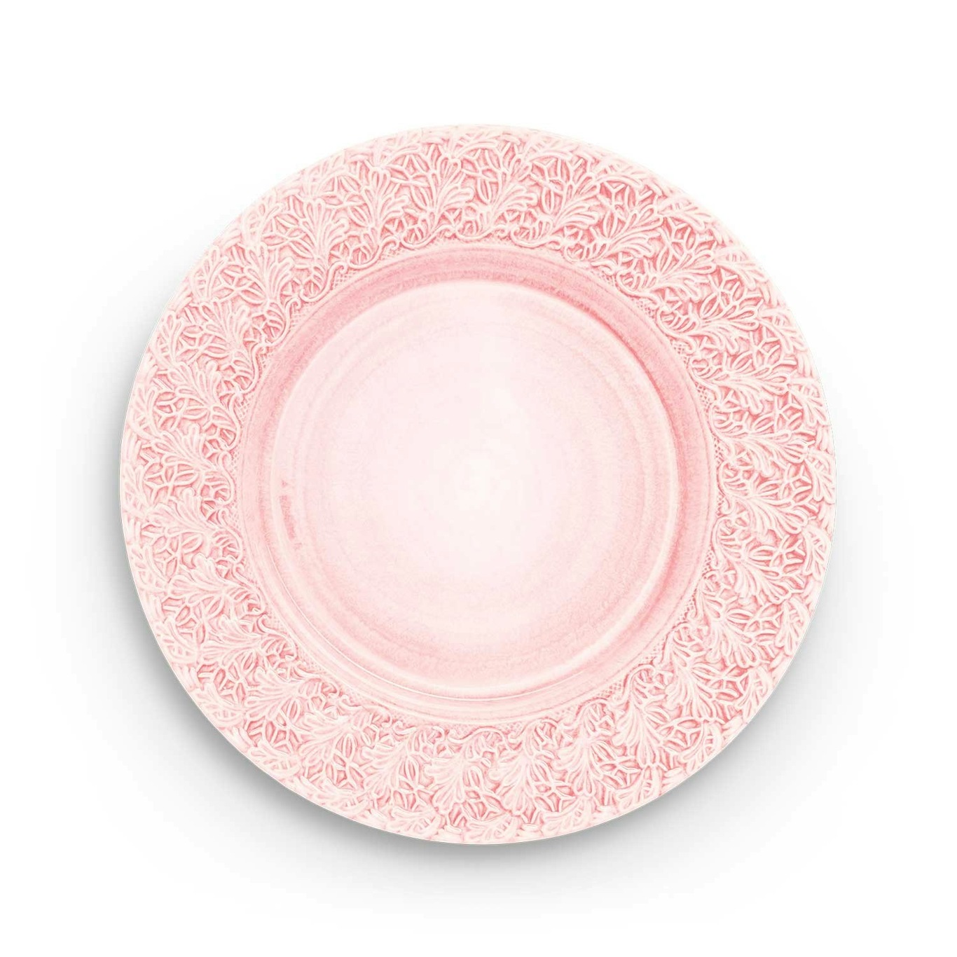 Lace Plate 32 cm, Light Pink