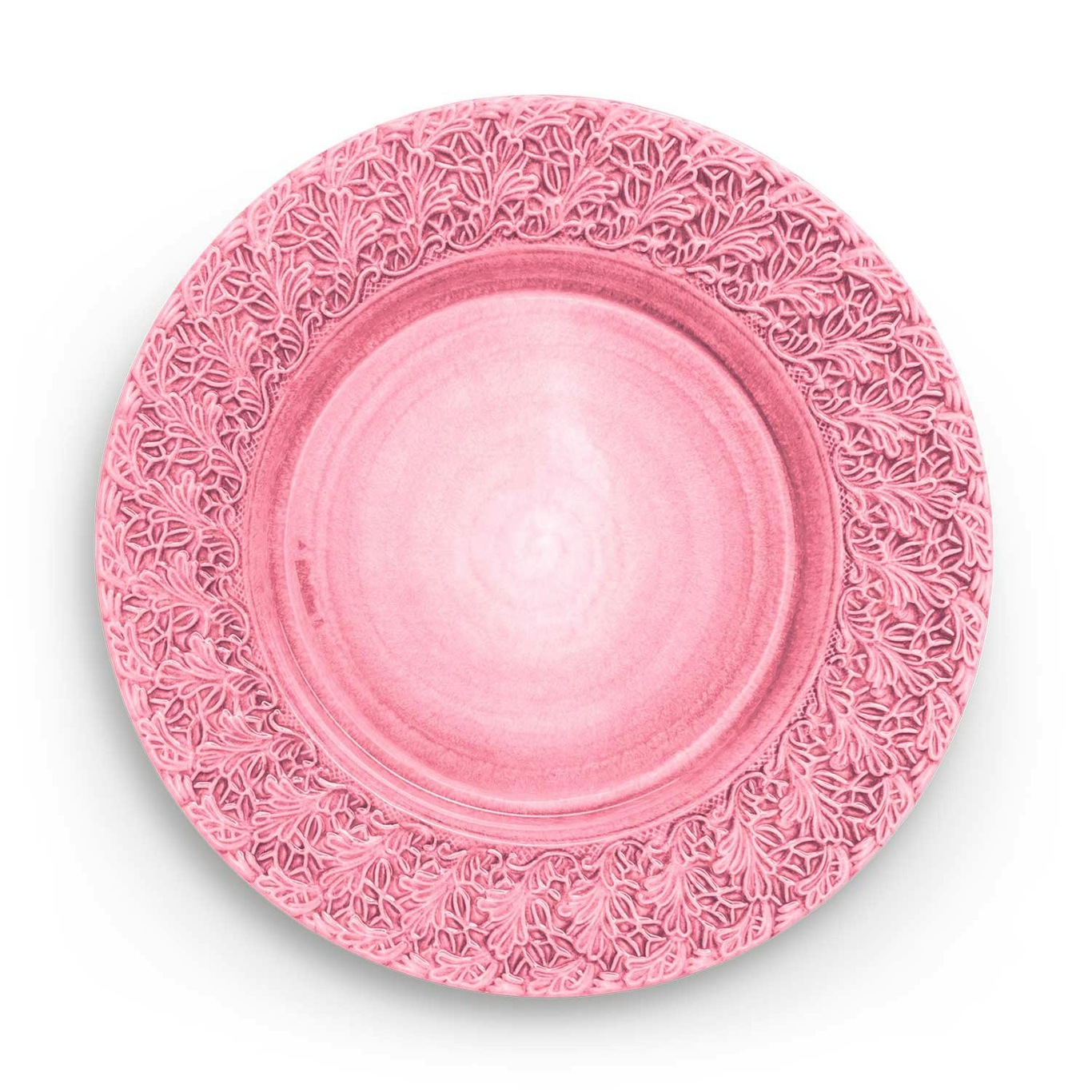 Lace Plate 32 cm, Pink