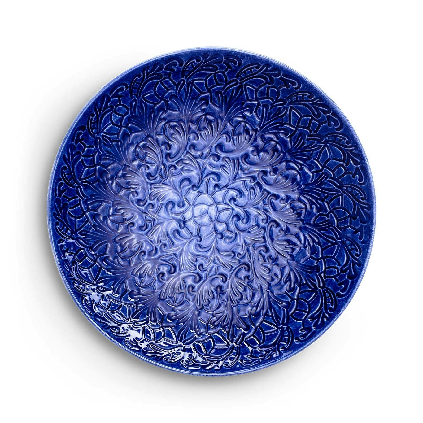 Lace Platter 34 cm, Blue