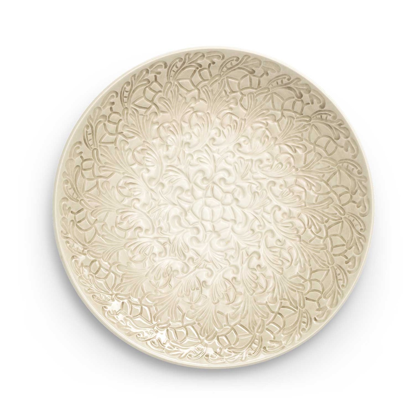 Lace Platter 34 cm, Sand
