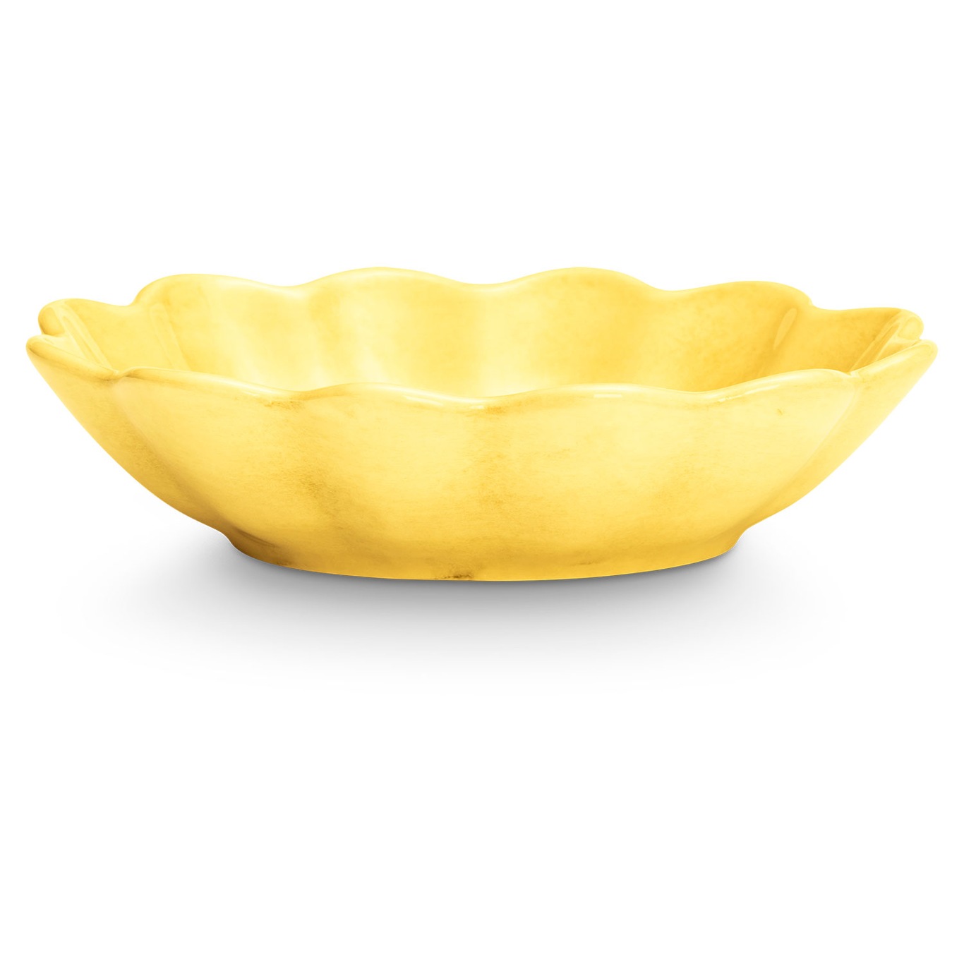 Oyster Bowl 16x18 cm, Yellow