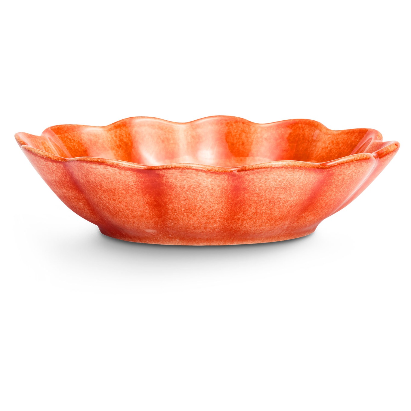 Oyster Bowl 16x18 cm, Orange