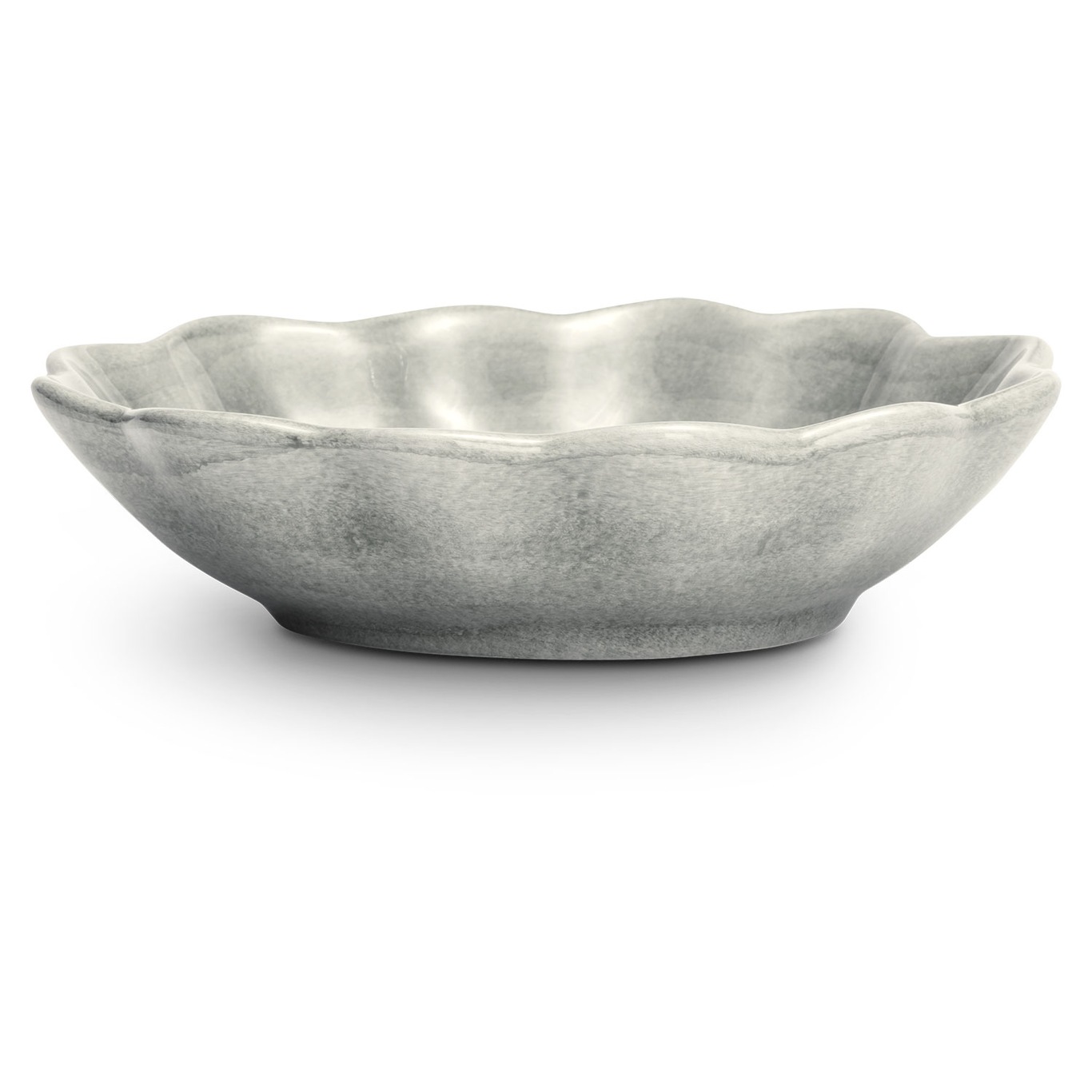 Oyster Bowl 16x18 cm, Grey