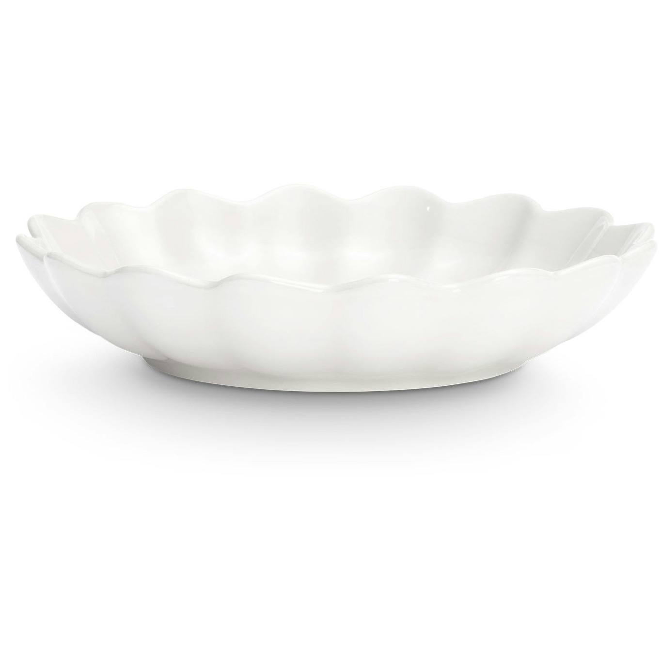 Oyster Bowl 24 cm, White