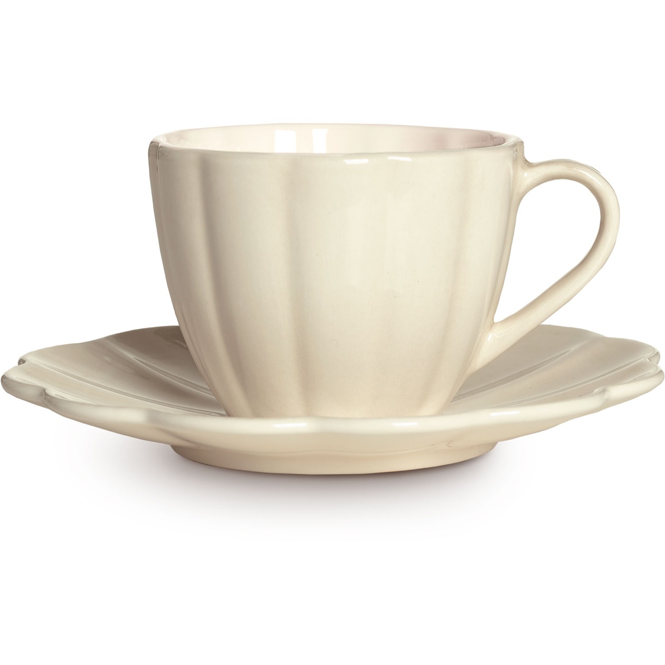 Oyster Cup With Saucer 25 cl, Sand