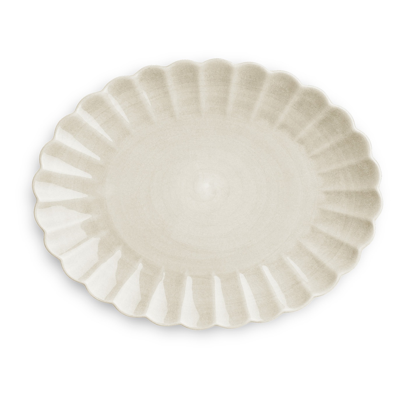 Oyster Dish 35x30 cm, Sand