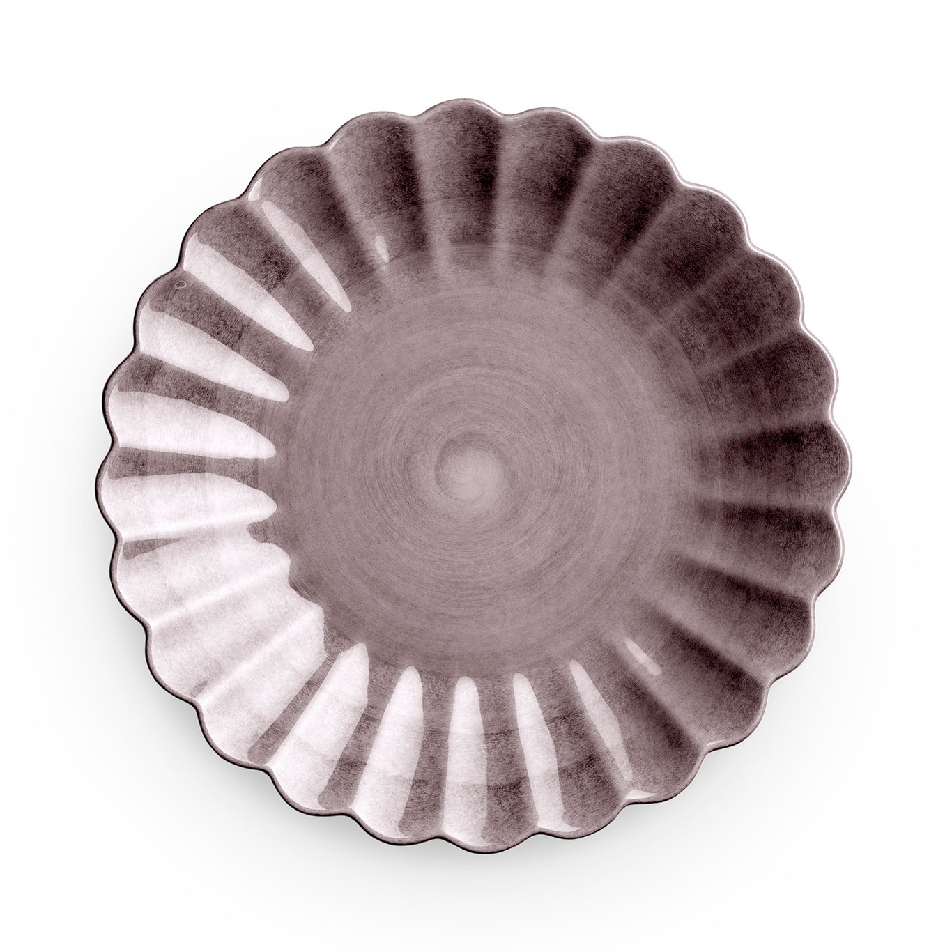 Oyster Plate, Plum, 20 cm