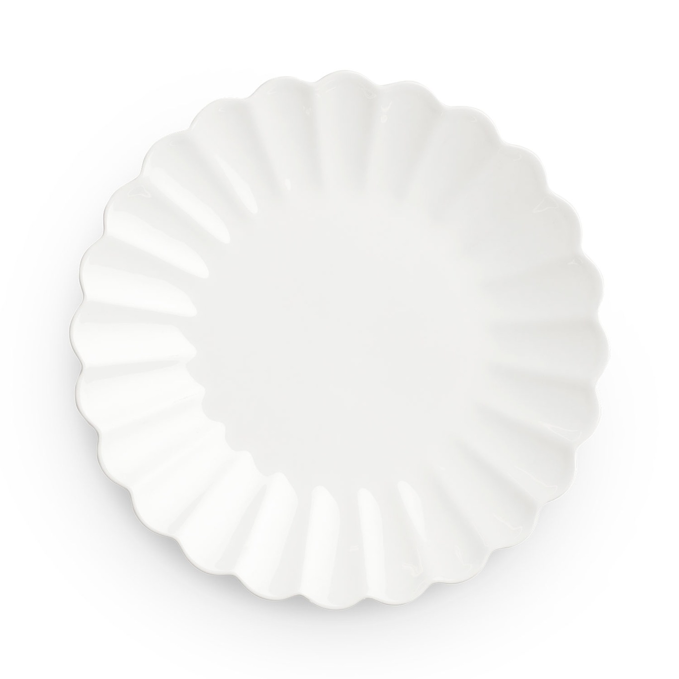 Oyster Plate, White, 20 cm