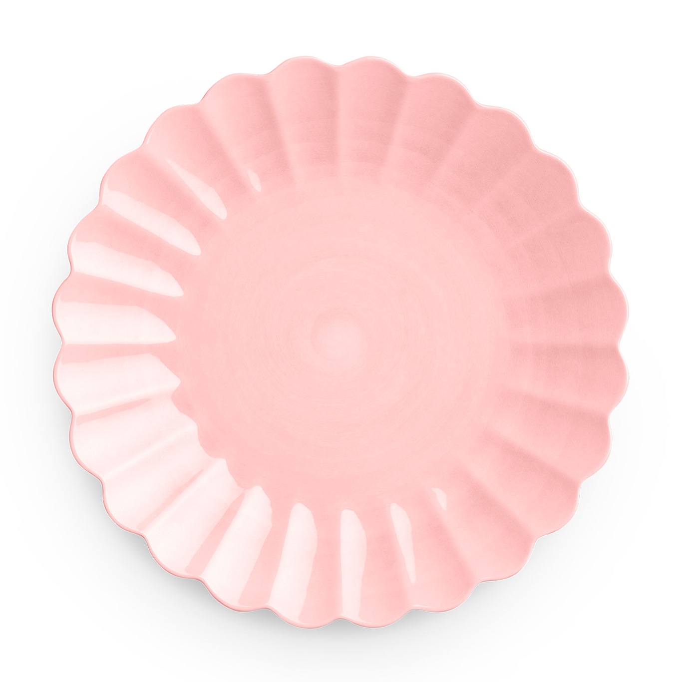 Oyster Plate, Light pink, 28 cm