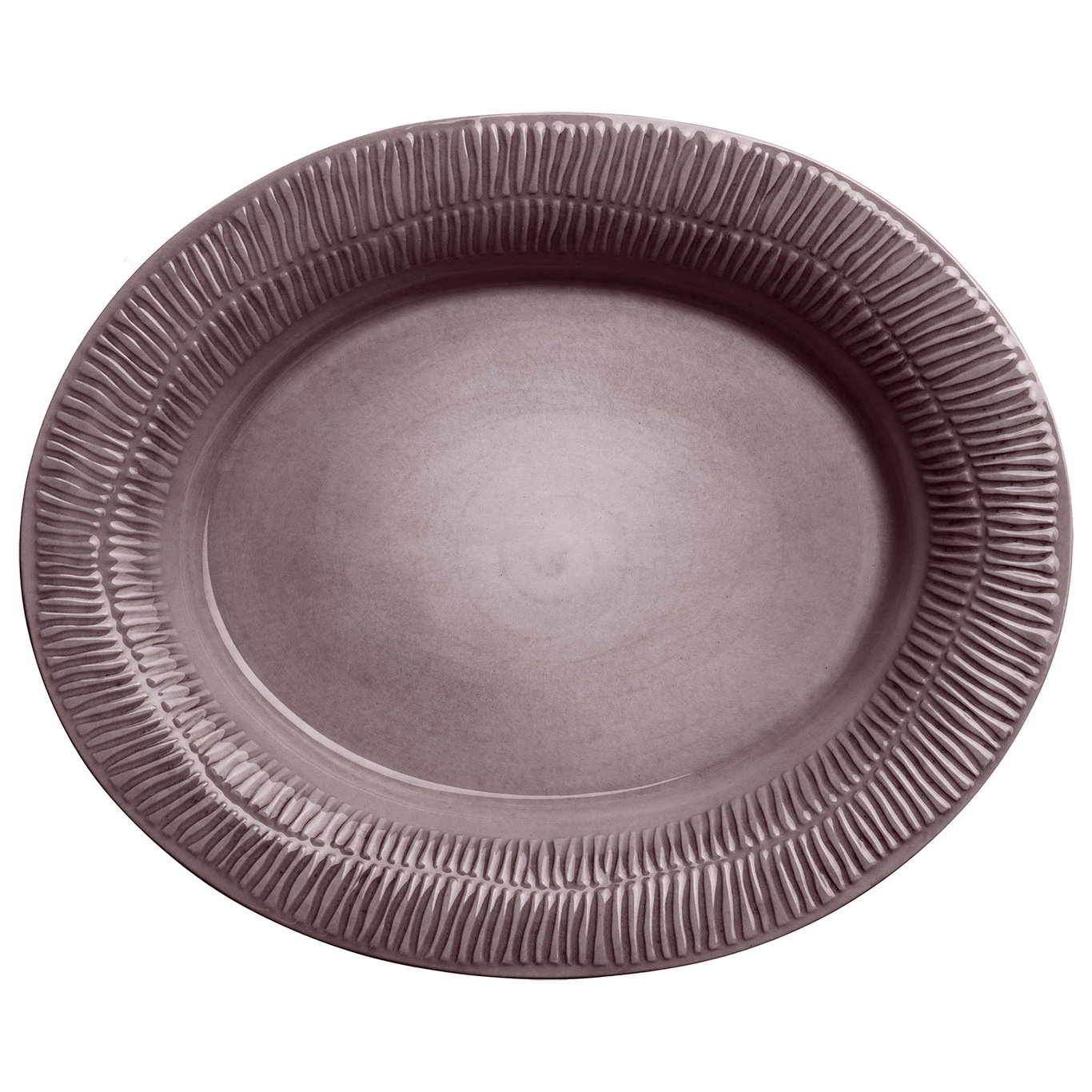 Stripes Platter 35x30 cm, Plum