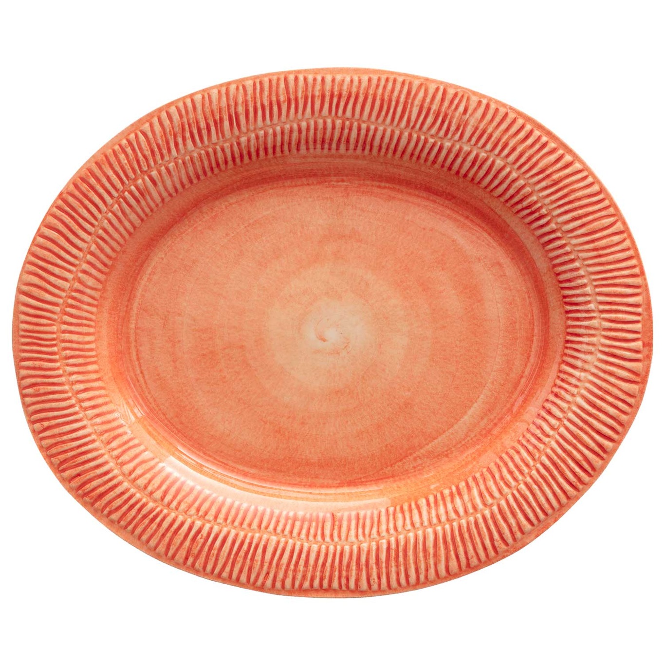 Stripes Platter 35x30 cm,  Orange