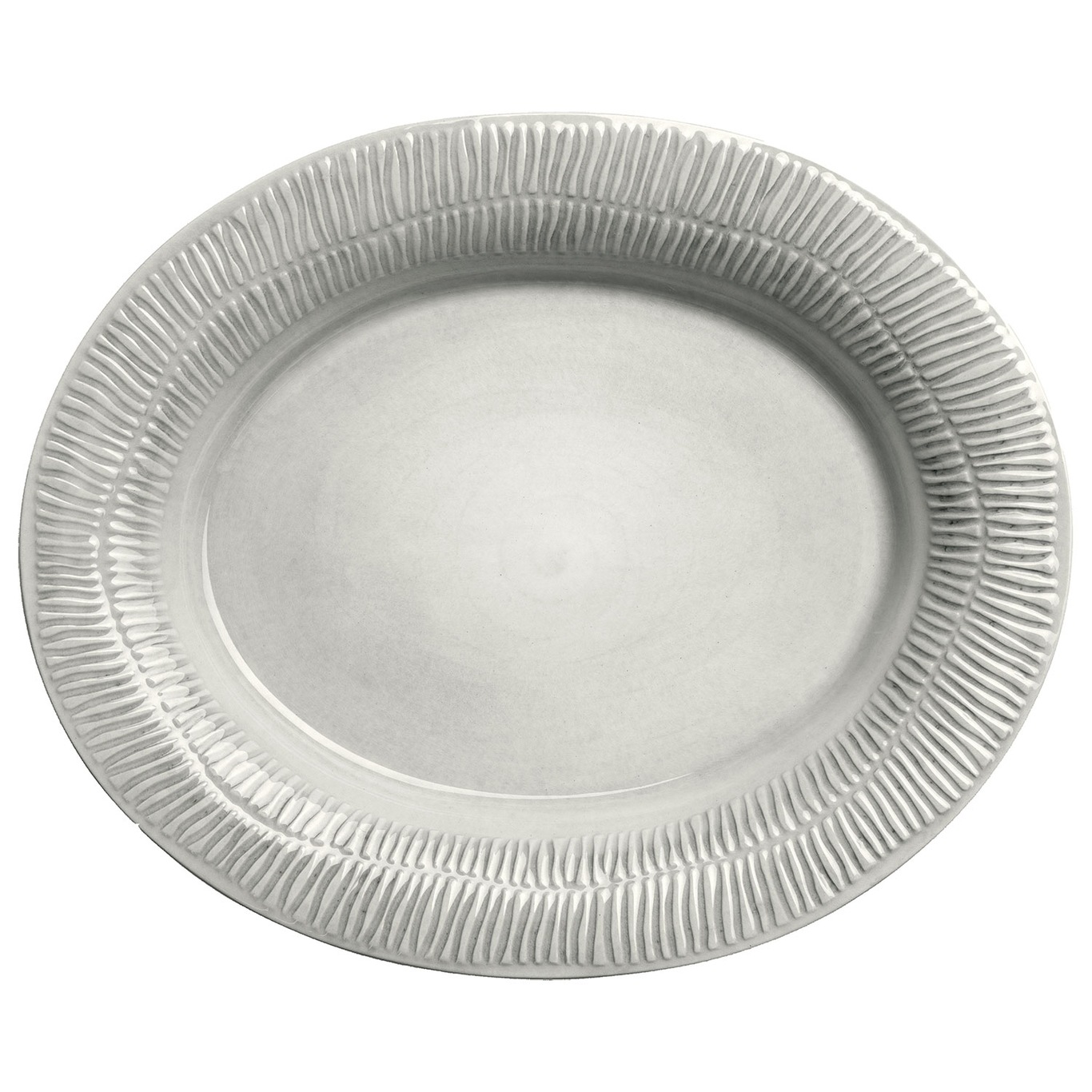 Stripes Platter 35x30 cm, Grey 