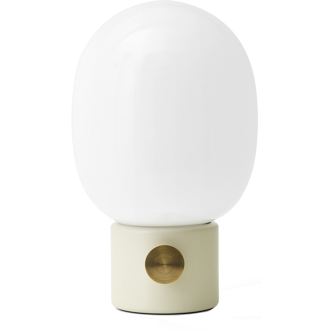 JWDA Table Lamp, Alabaster White / Brass