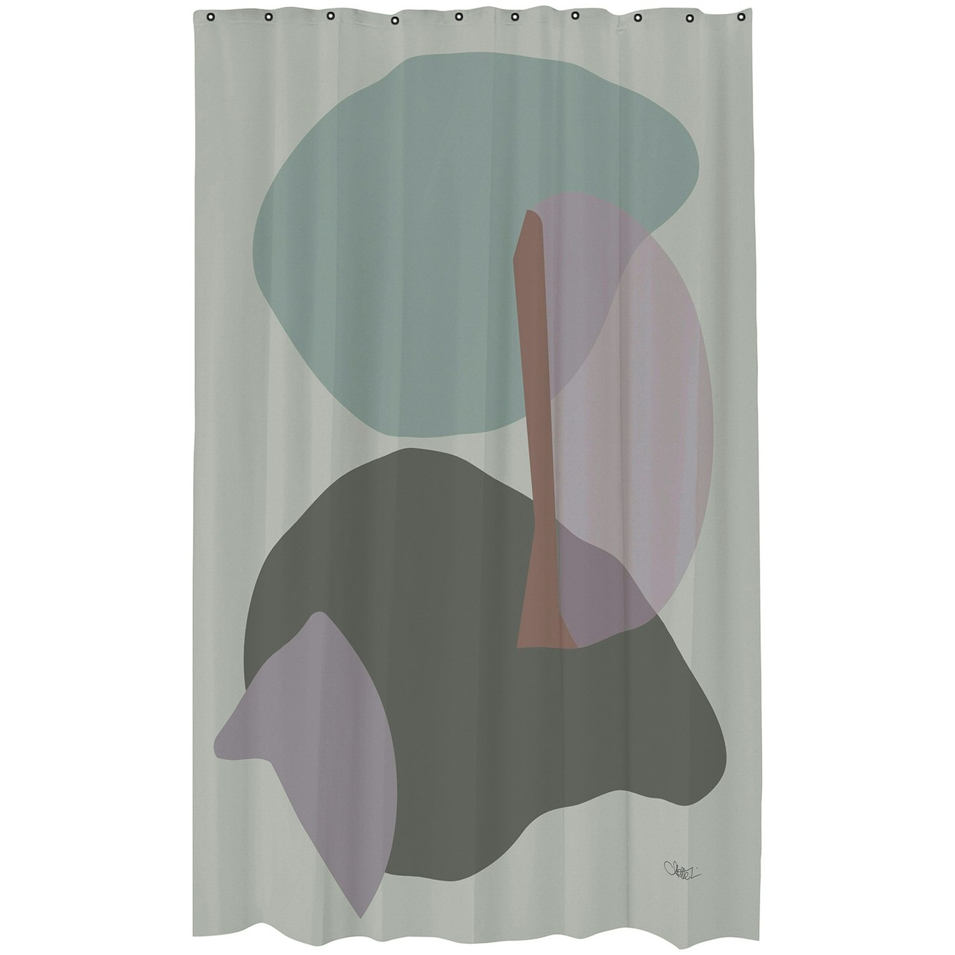Gallery Shower Curtain Frost Green, 150x200 cm