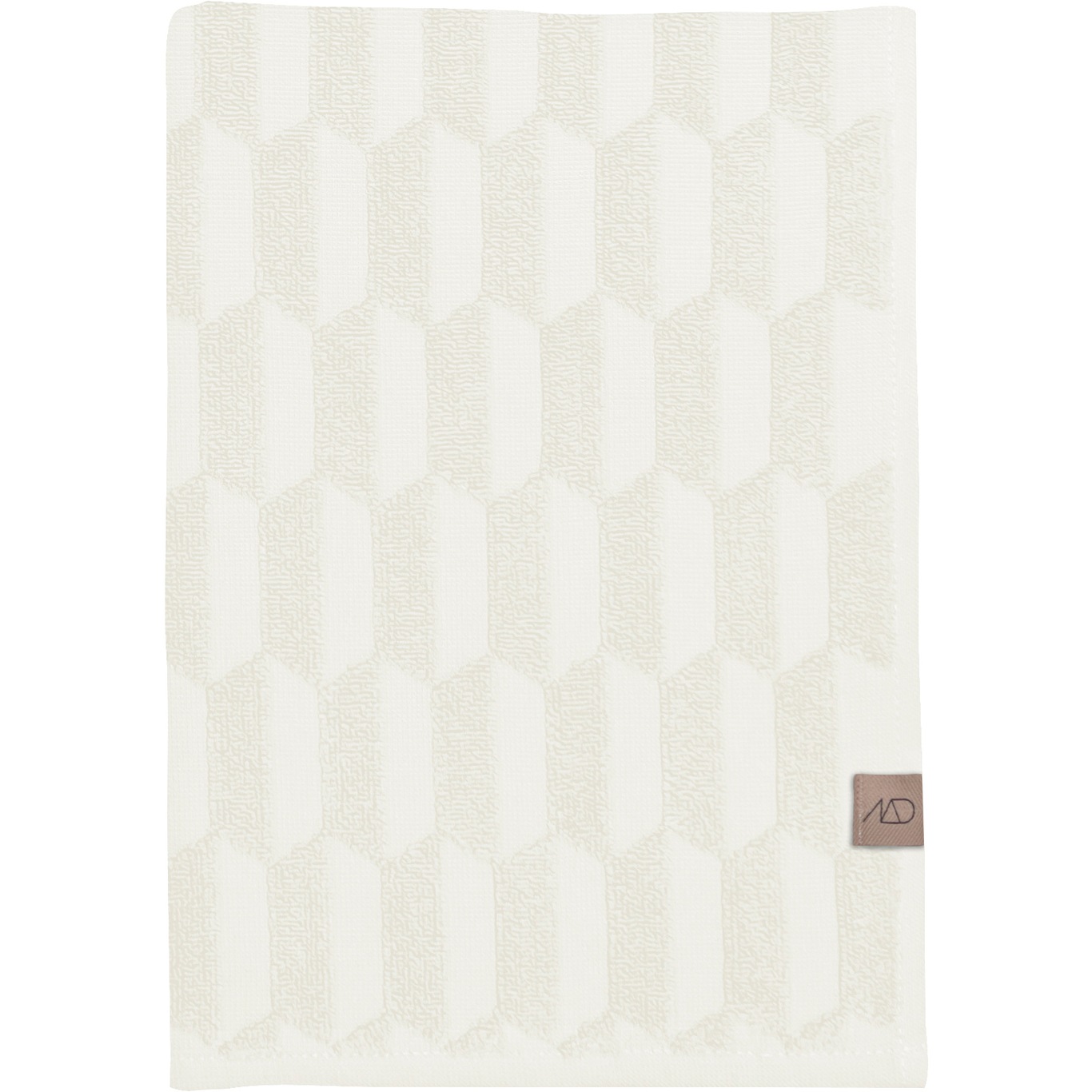 Geo Towel Off-white 2-pack, 35x55 cm