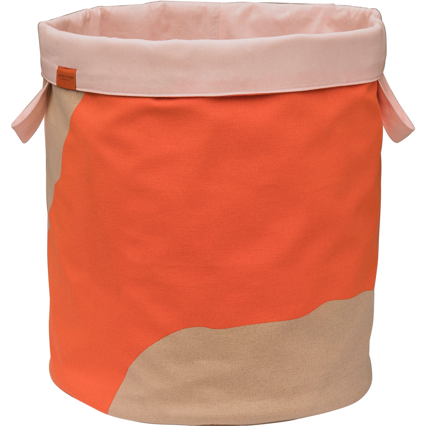 NOVA ARTE Laundry Basket, Orange/Latte