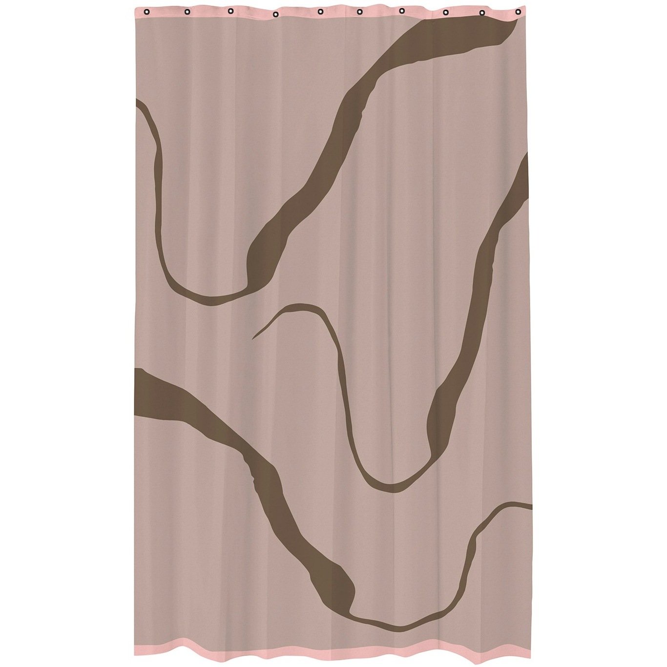 Process Shower Curtain Brown, 150x200 cm