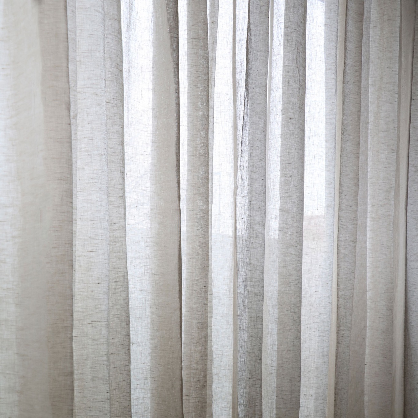 Kelly Curtain Linen Double Width Sand Nature, 293x290 cm