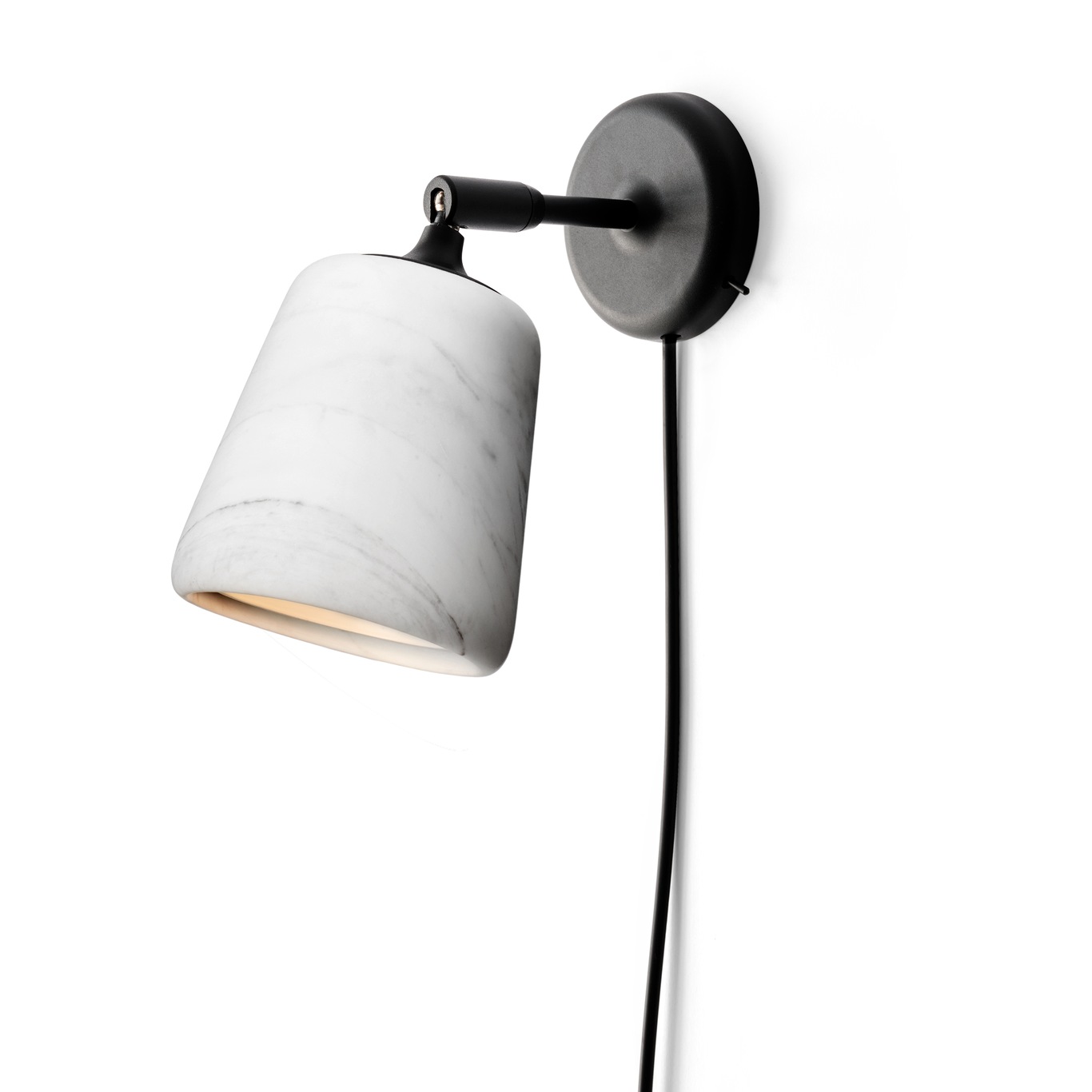 Material Wall Lamp, White Marble