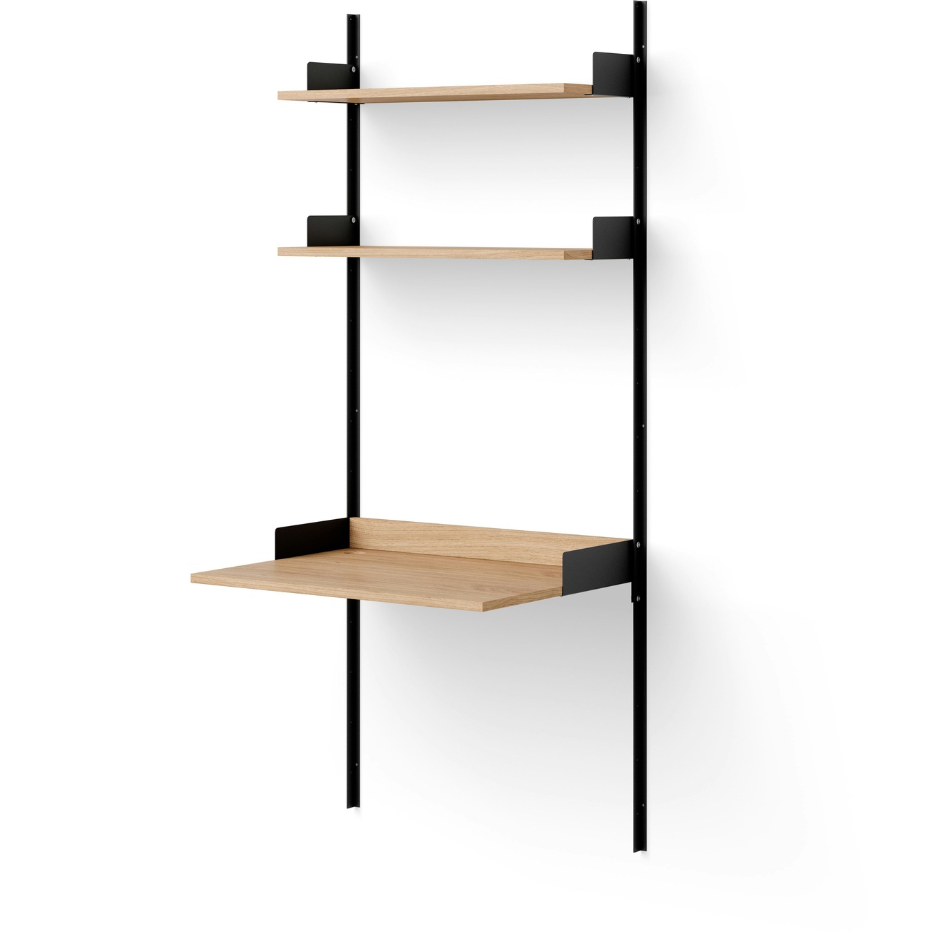 Study Shelf, Black / Oak