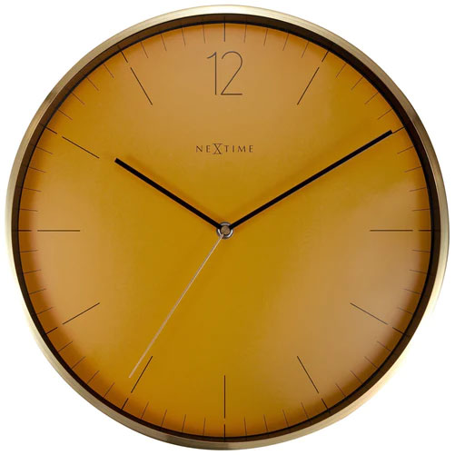 Essential Gold Wall Clock 34 cm, Yellow