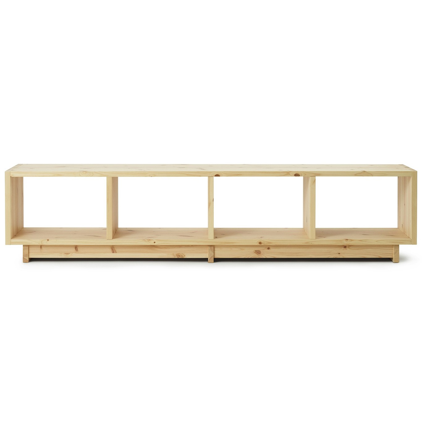 Plank Bookcase Pinewood, Low